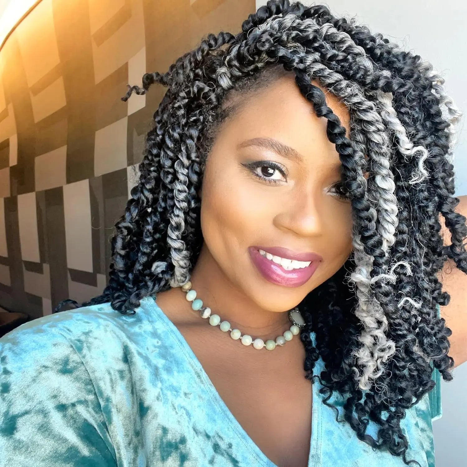 ( US ONLY) FAST SHIPPING NB | Toyotress® Tiana Passion Twist Hair - Pre-twisted Crochet Braids Natural Black, Pre-looped Synthetic Braiding Hair Extensions Toyotress